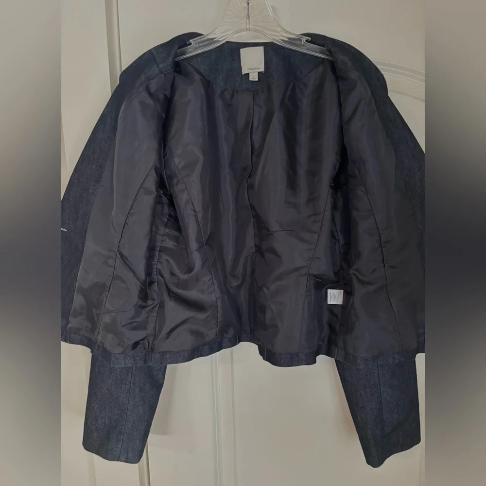 Classic dark blue denim Blazer - Picture 5 of 5